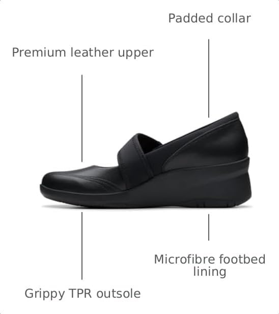 image:imageClarks Womens Suttyn MayBlack Leather