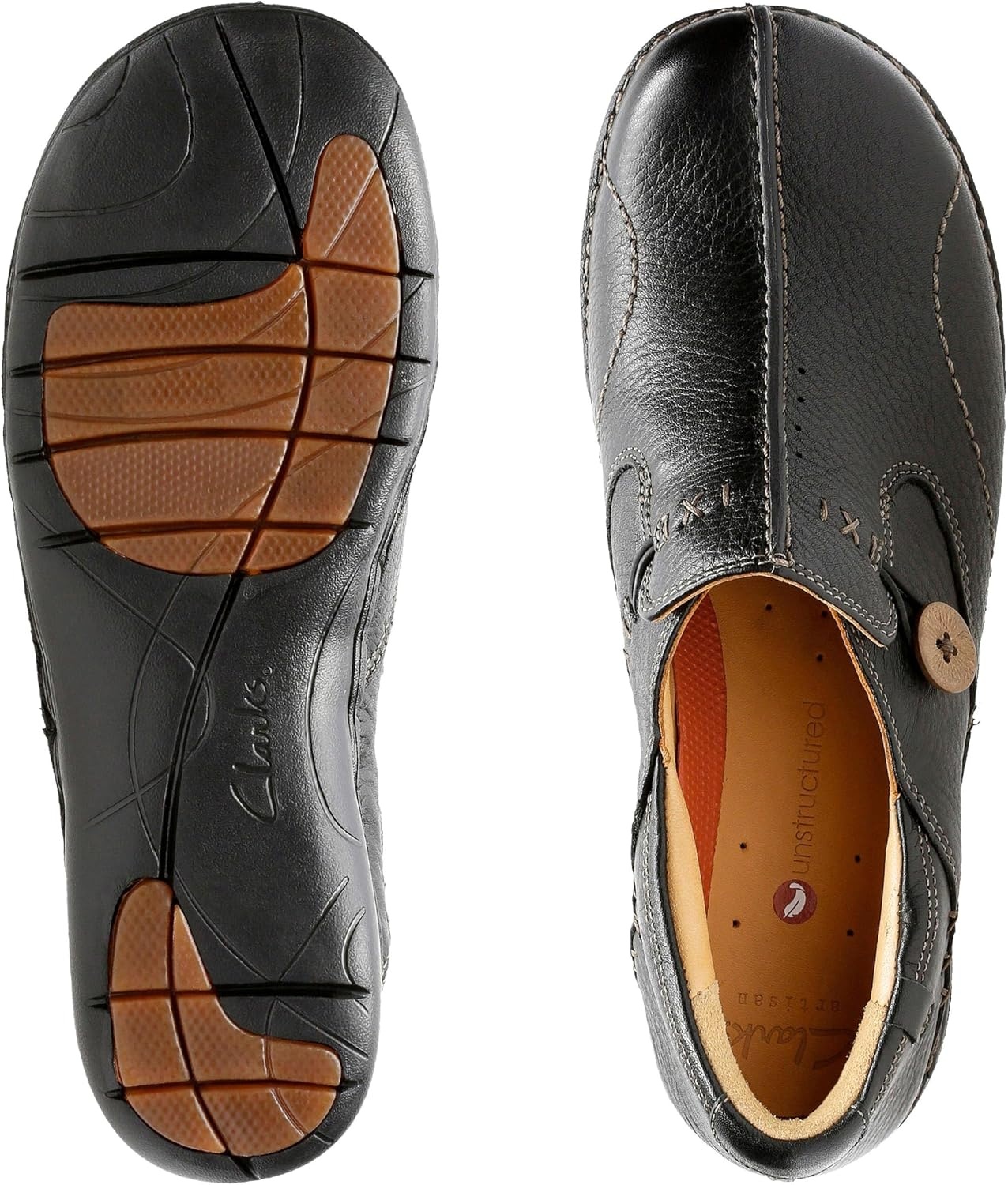 image:imageClarks Womens UnLoop SlipOn ShoesBlack