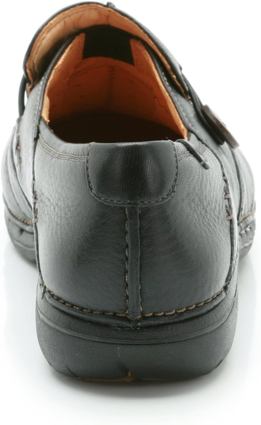 image:imageClarks Womens UnLoop SlipOn ShoesBlack Black Leather