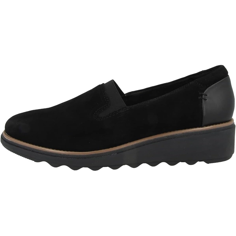 image:imageClarks Womens Clarks Womens Sharon Dolly Casual ShoesBlack Suede W Dark Tan Welt