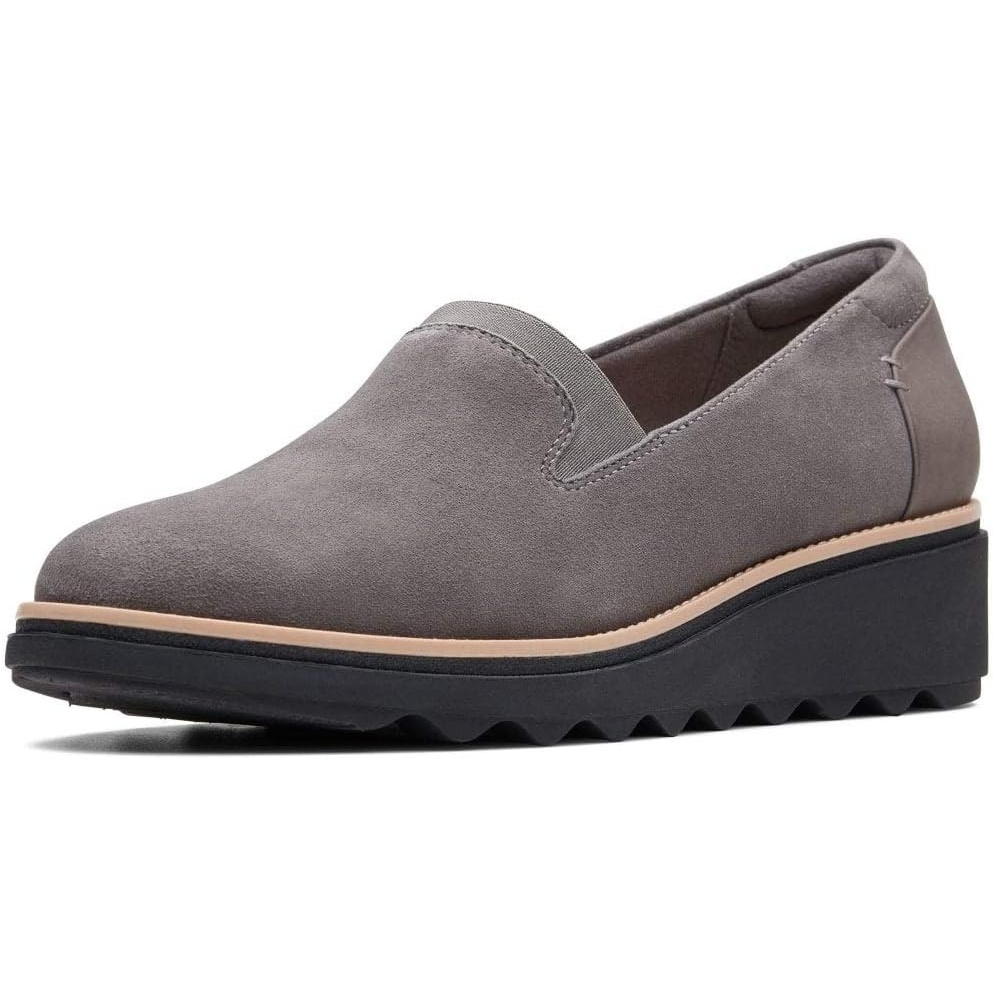 image:imageClarks Womens Clarks Womens Sharon Dolly Casual ShoesGrey Grey Suede