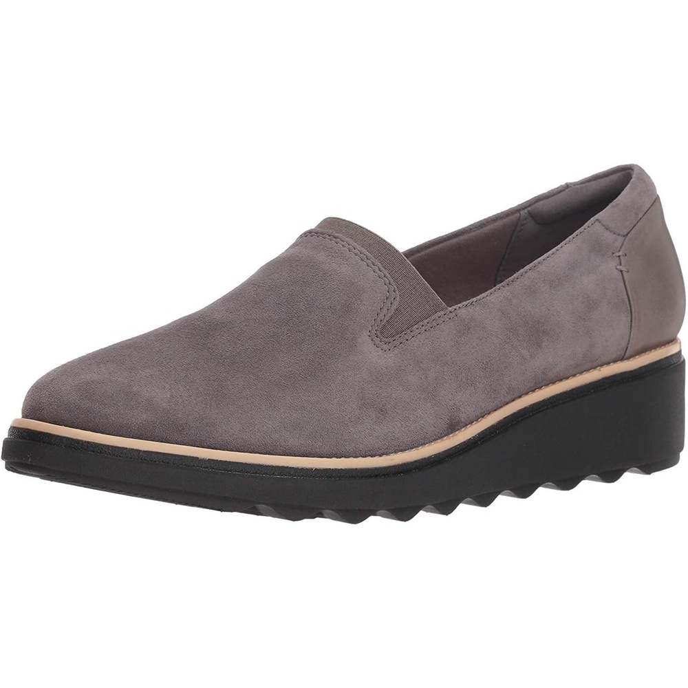 image:imageClarks Womens Clarks Womens Sharon Dolly Casual ShoesGrey Suede