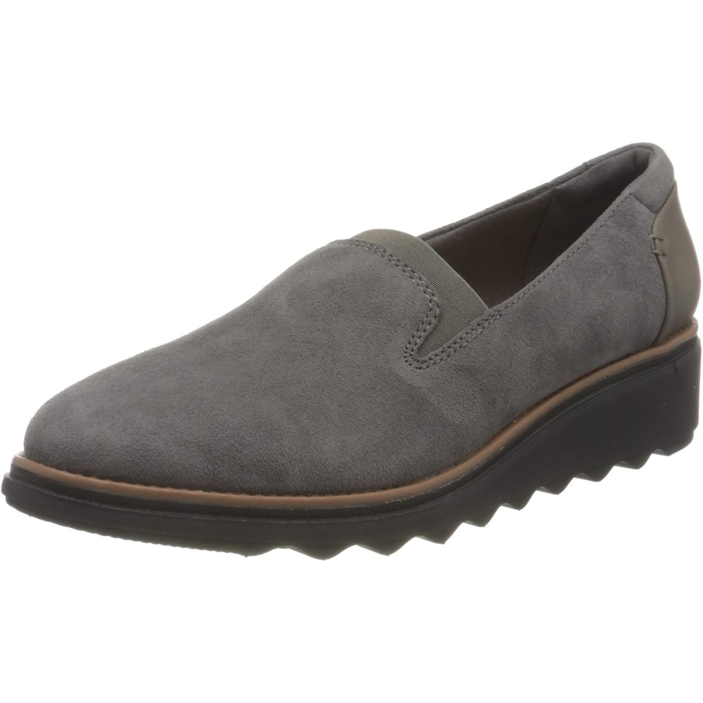 image:imageClarks Womens Clarks Womens Sharon Dolly Casual ShoesGrey Suede W Dark Tan World