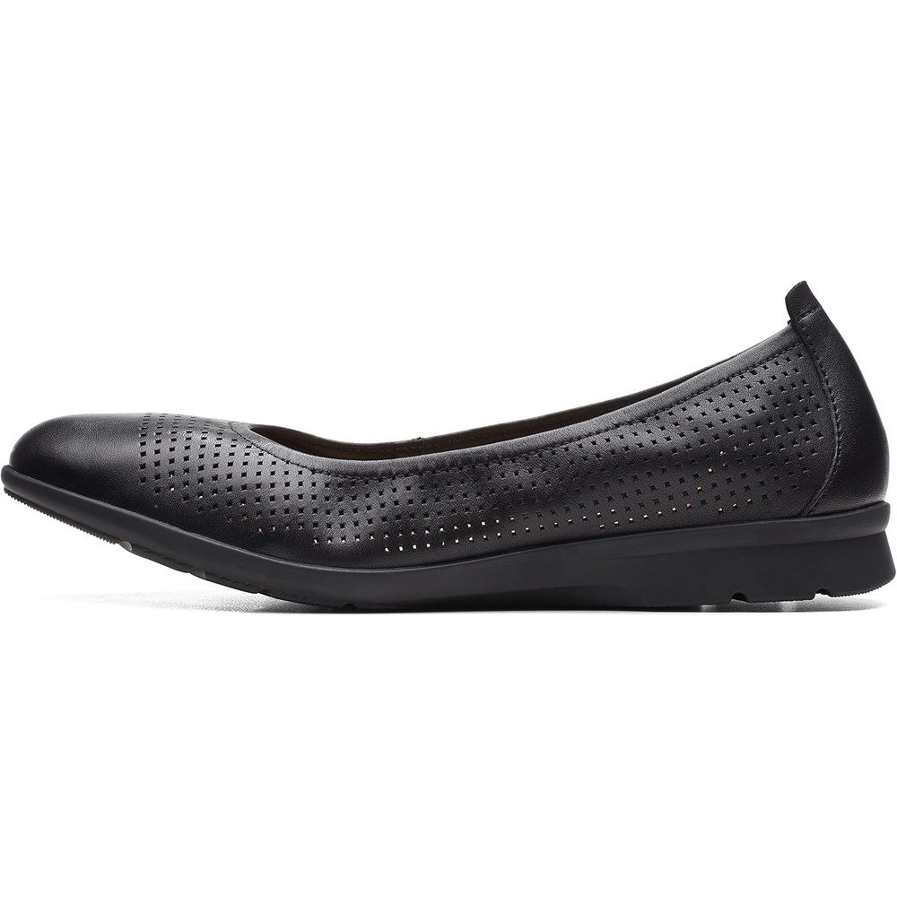 image:imageClarks Womens Jenette EaseBallet FlatBlack Leather