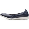 Navy Leather/White Sole