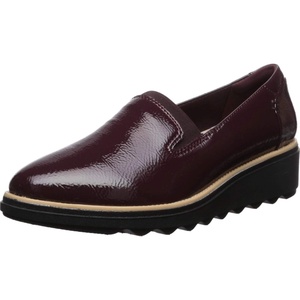 Clarks Women’s Clarks Women’s Sharon Dolly | Casual Shoes(Burgundy Synthetic Patent)