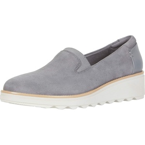 Clarks Women’s Clarks Women’s Sharon Dolly | Casual Shoes(Light Grey Suede)