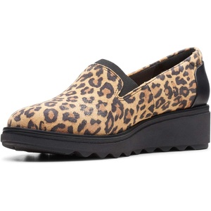Clarks Women’s Clarks Women’s Sharon Dolly | Casual Shoes(Tan Leopard Suede)