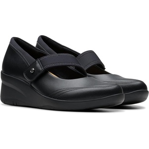 Clarks Women’s Suttyn May(Black Leather)