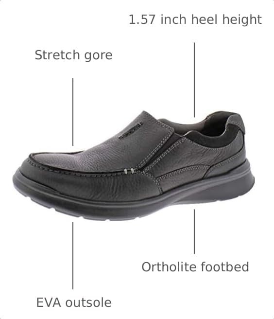 image:imageClarks mens Un Abode StrapBlack Oily