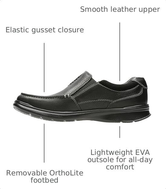 image:imageClarks mens Un Abode StrapBlack Oily Lea 001