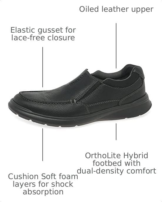 image:imageClarks mens Un Abode StrapBlack Oily Lea