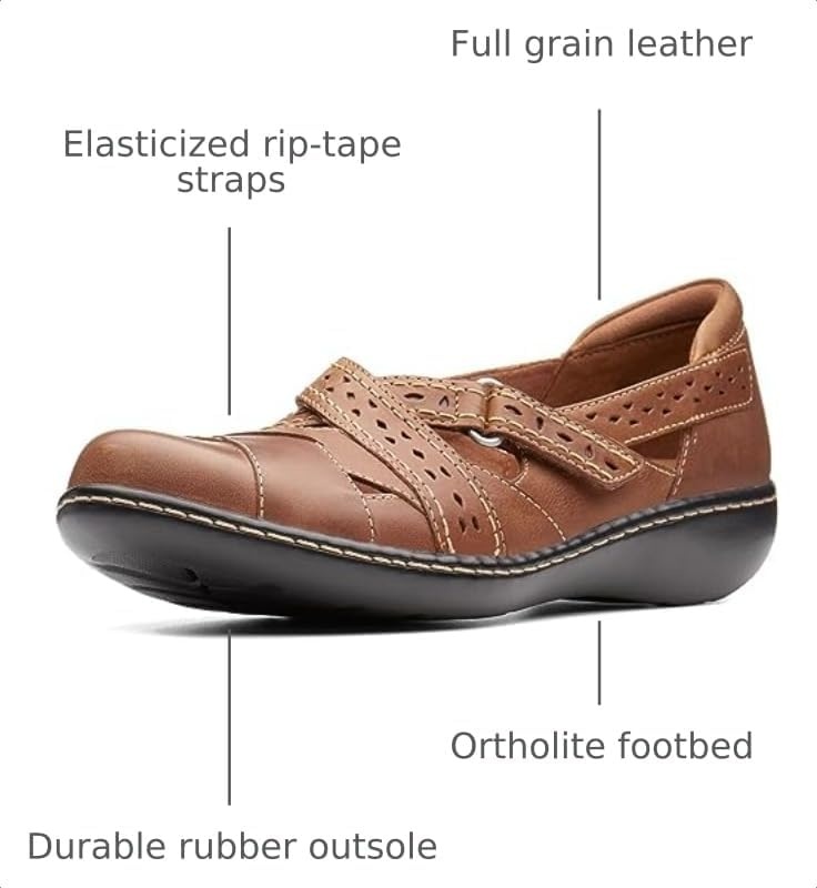 image:imageClarks Womens Ashland Spin QDark Tan Leather