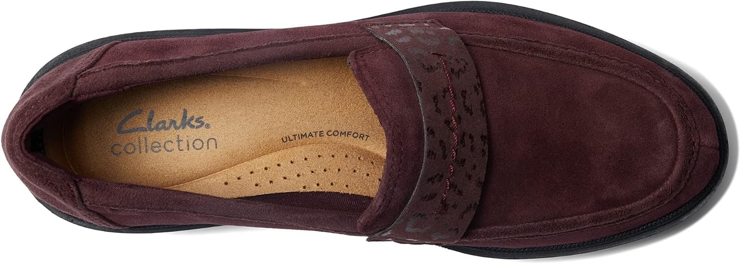 image:imageClarks Womens Calla Ease LoafersBurg Suede