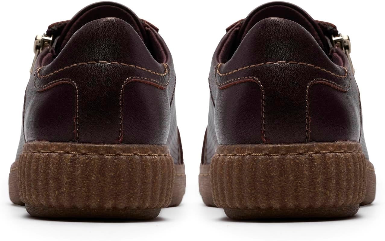image:imageClarks Womens Caroline Janna Leather SneakersMerlot Leather