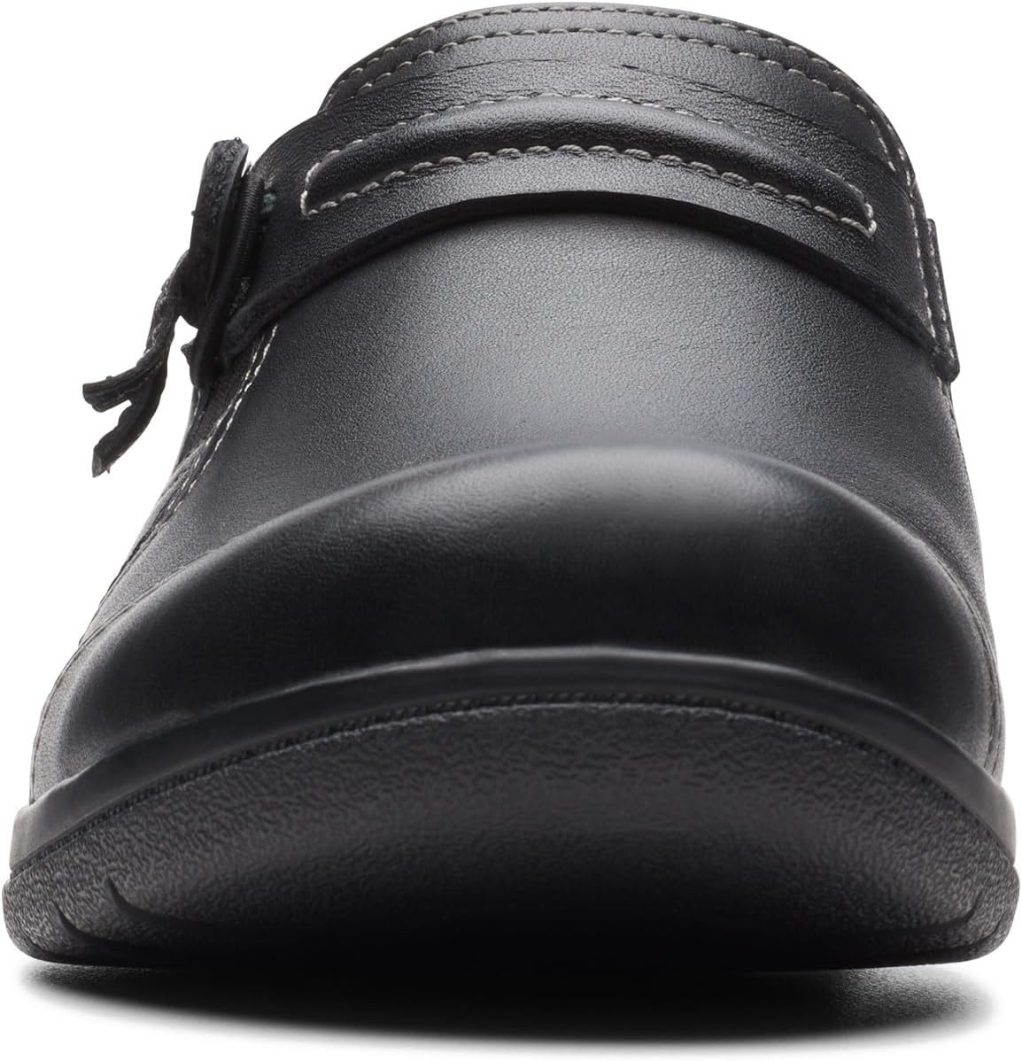 image:imageClarks Womens Cheyn Madi PullOn LoafersBlack Smooth Leather
