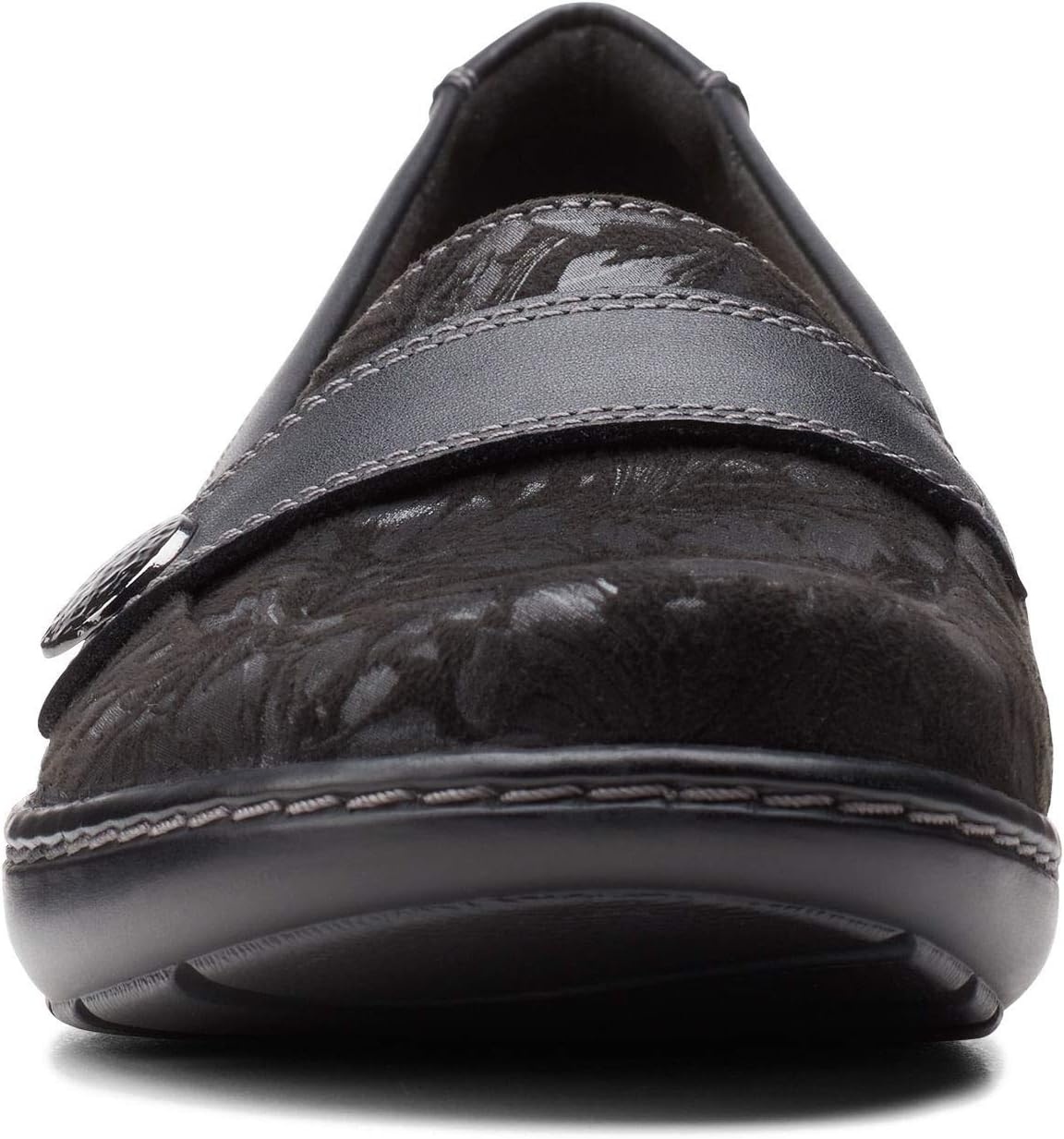image:imageClarks Womens Cora DaisyBlack TextileLeather Combination