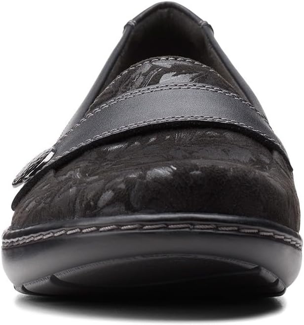 image:imageClarks Womens Cora DaisyBlack TextileLeather Combination