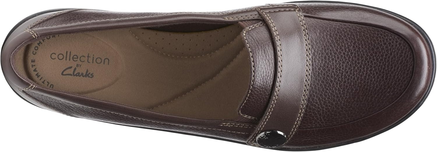 image:imageClarks Womens Cora DaisyDark Brown Tumbled Leather