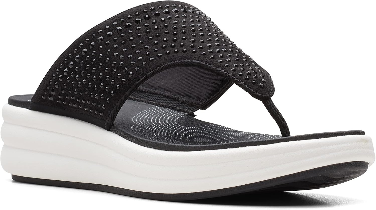 image:imageClarks Womens Drift Jaunt Wedge SandalBlack