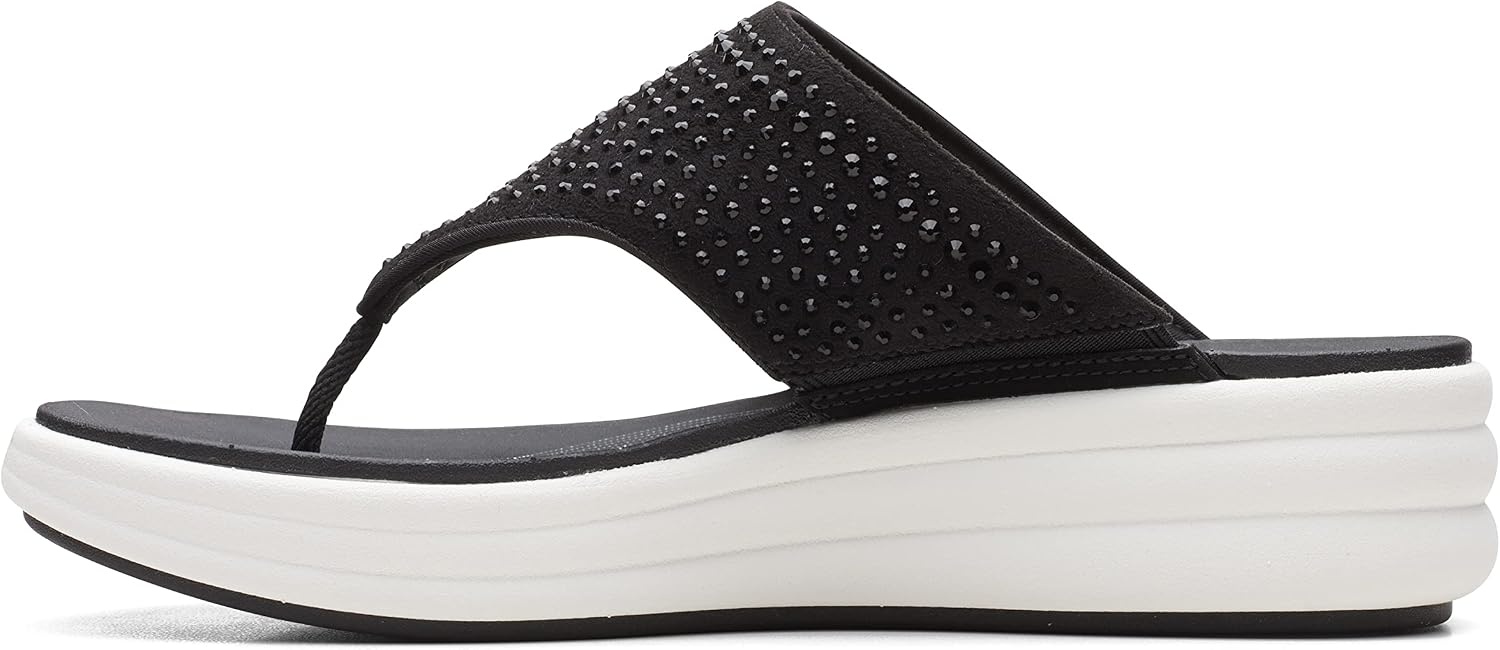 image:imageClarks Womens Drift Jaunt Wedge SandalBlack
