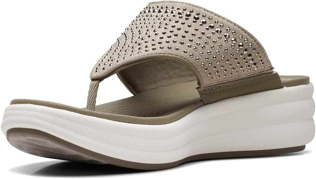 image:imageClarks Womens Drift Jaunt Wedge SandalOlive
