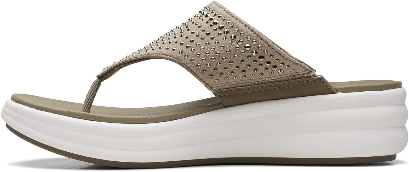 image:imageClarks Womens Drift Jaunt Wedge SandalOlive