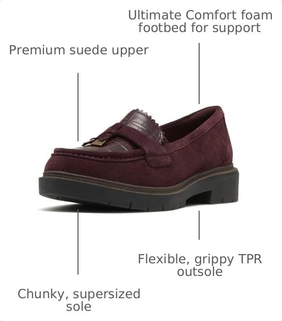 image:imageClarks Womens Westlynn BellaBurgundy Suede