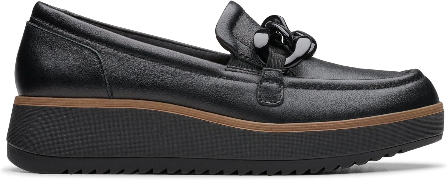 image:imageClarks Womens Zylah May LoafersBlack Black Leather