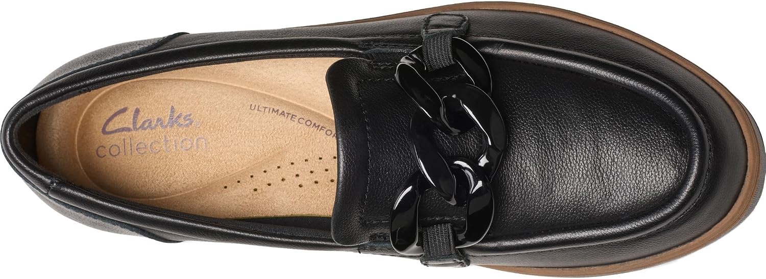 image:imageClarks Womens Zylah May LoafersBlack Leather