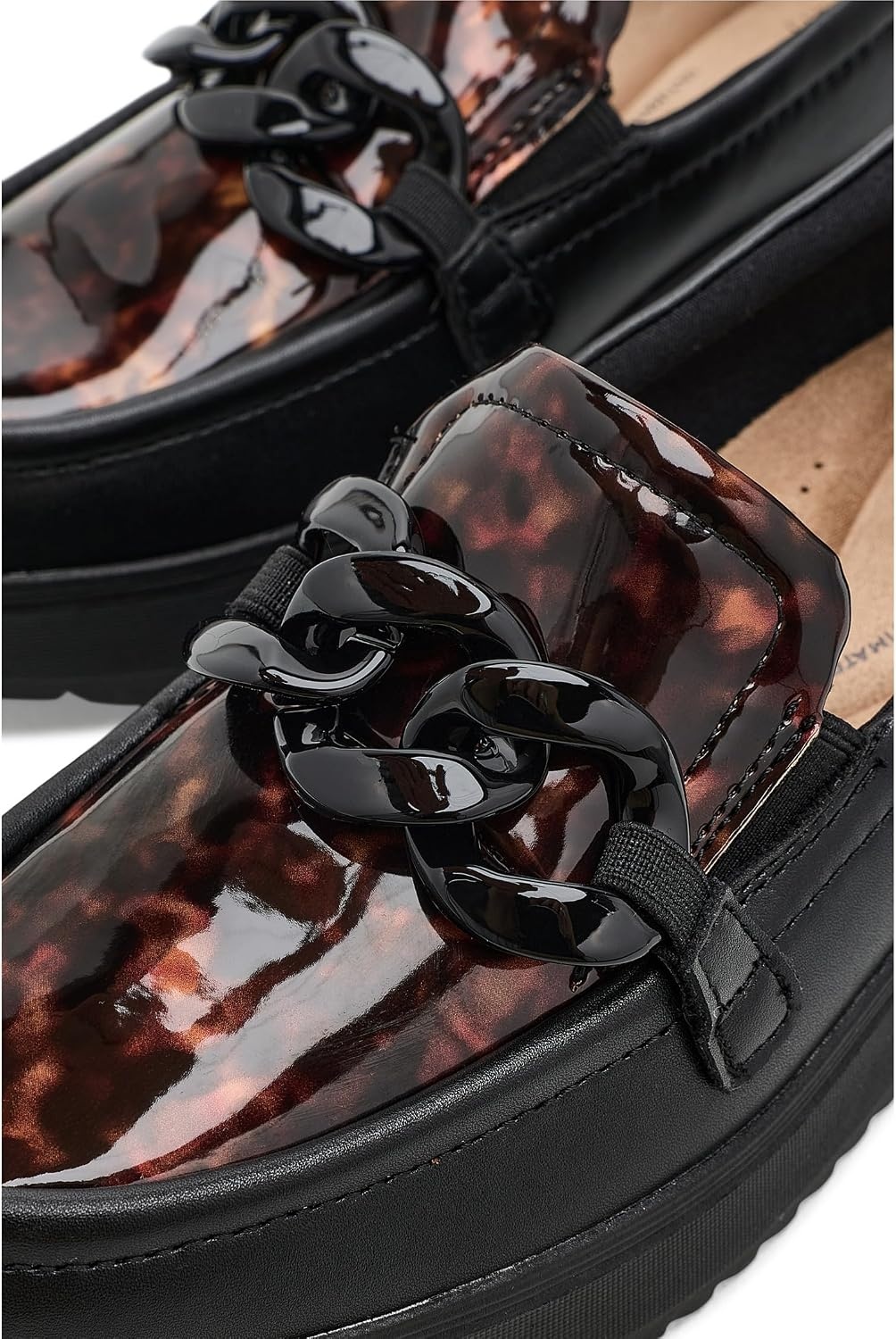 image:imageClarks Womens Zylah May LoafersBlack Multi Leather