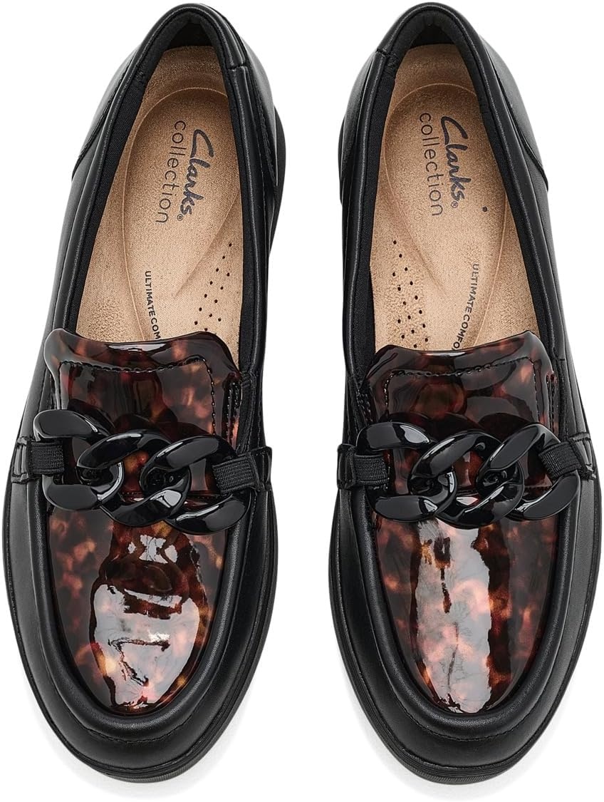 image:imageClarks Womens Zylah May LoafersBlack Multi Leather