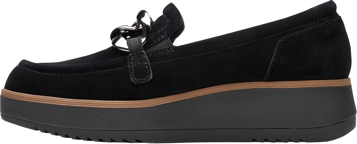 image:imageClarks Womens Zylah May LoafersBlack Suede