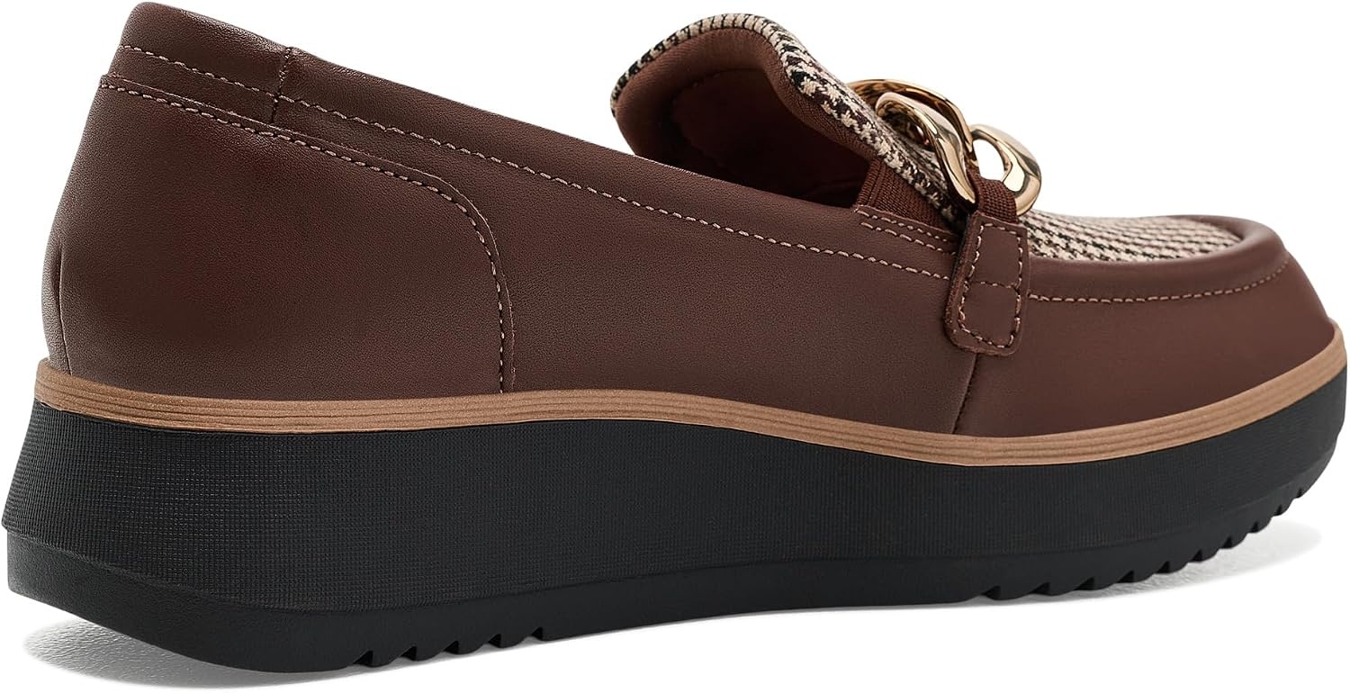 image:imageClarks Womens Zylah May LoafersBritish Tan Combi Leather
