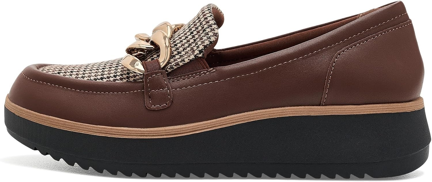 image:imageClarks Womens Zylah May LoafersBritish Tan Combi Leather