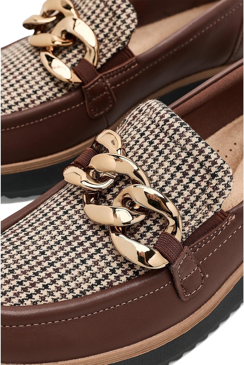 image:imageClarks Womens Zylah May LoafersBritish Tan Combi Leather
