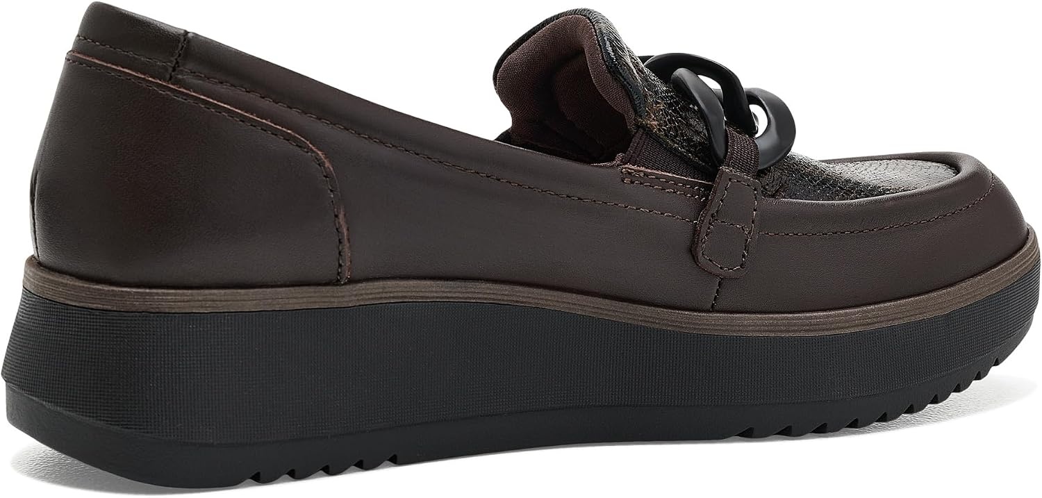 image:imageClarks Womens Zylah May LoafersDark Brown Interest Leather