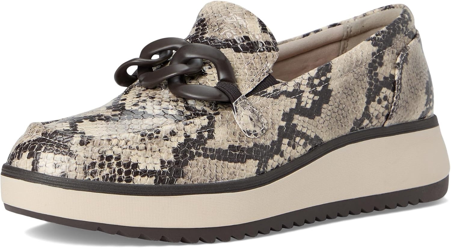 image:imageClarks Womens Zylah May LoafersSnake Print Synthetic