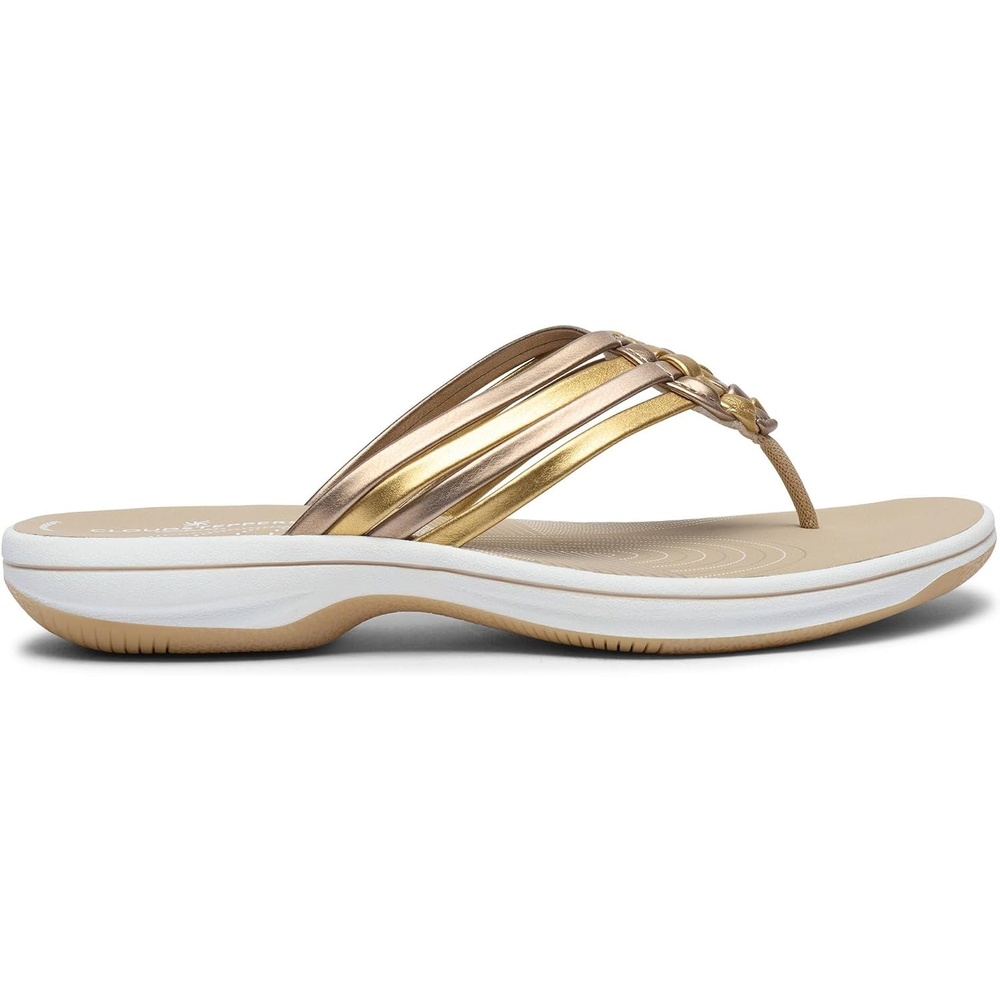 image:imageClarks Womens Breeze CoralGold Metallic Synthetic