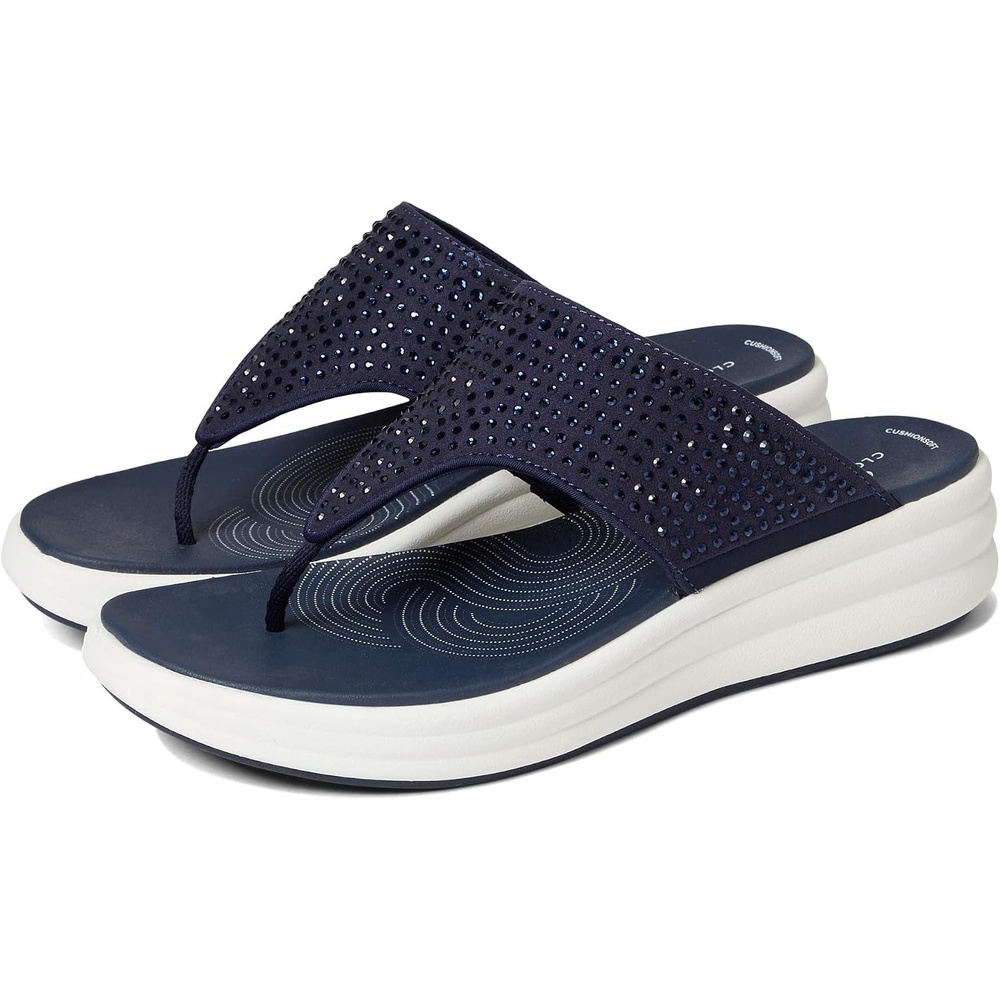 image:imageClarks Womens Drift Jaunt Wedge SandalBlue