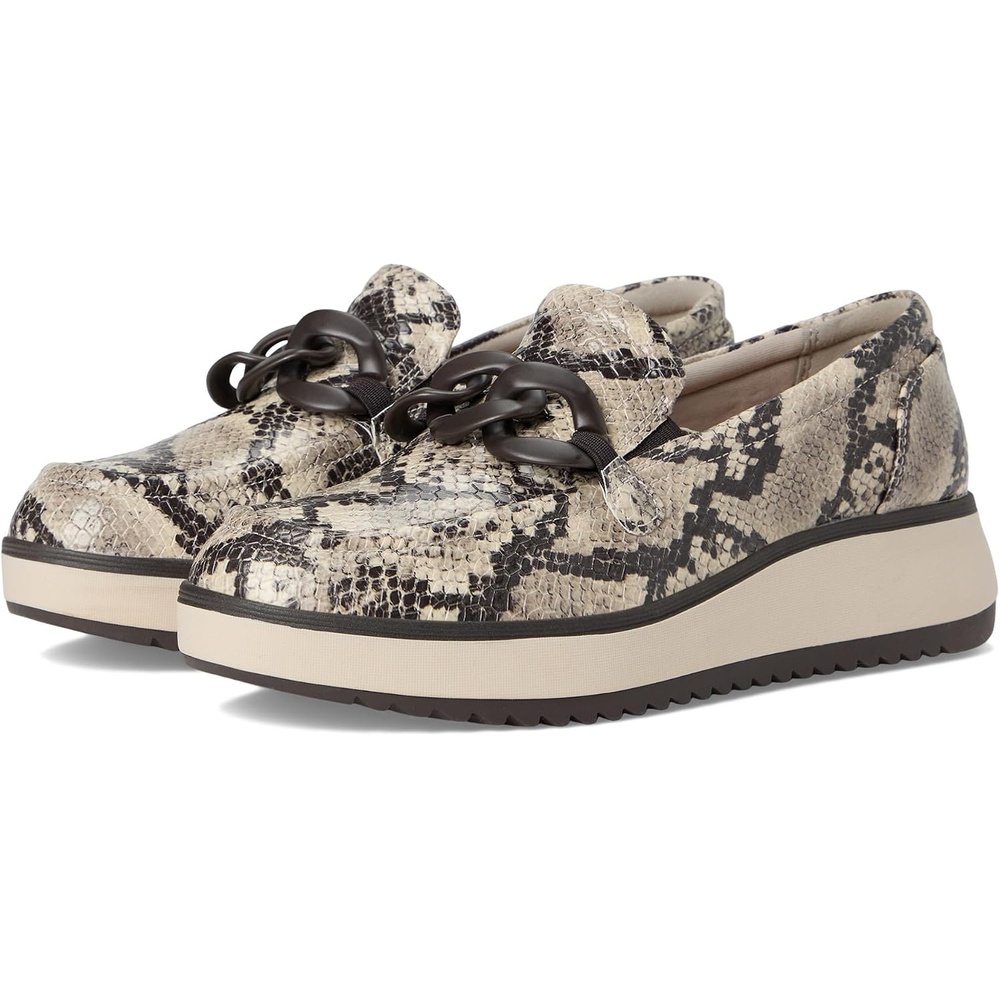 image:imageClarks Womens Zylah May LoafersSnake Print Synthetic
