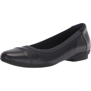 Clarks Sara Bay(Navy Leather)