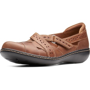 Clarks Women’s Ashland Spin Q(Dark Tan Leather)