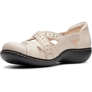 Clarks Women’s Ashland Spin Q(Ivory Leather)