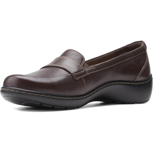 Clarks Women’s Cora Daisy(Dark Brown Tumbled Leather)