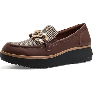 Clarks Women’s Zylah May Loafers(British Tan Combi Leather)