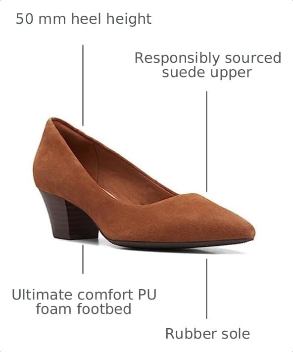 image:imageClarks Womens Teresa StepDark Tan Suede