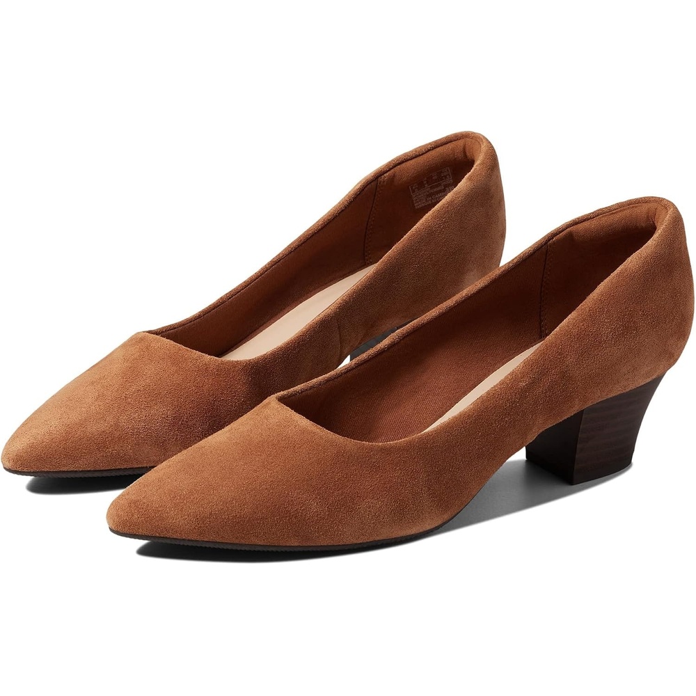image:imageClarks Womens Teresa StepDark Tan Suede