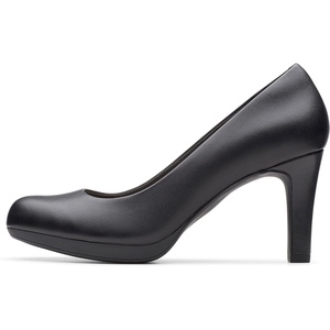 Clarks Womens Pumps(Black Leather)