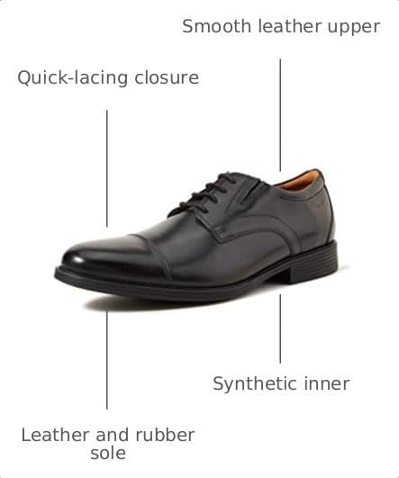 image:imageClarks Mens Whiddon CapBlack Black Leather